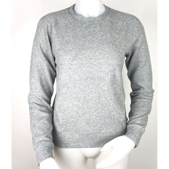 Lululemon Catch A Moment Crew Sweatshirt Size 4 Heathered Core Light Grey - Picture 4 of 8